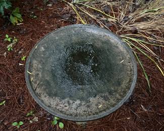 B142 - $75. Large Concrete Bird Bath #2.
