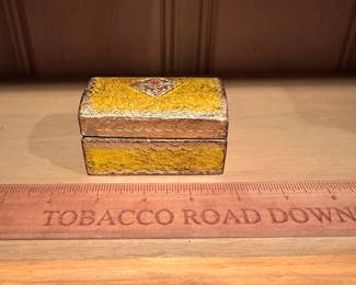 B64 - $10. Handpainted Domed Trinket Box.