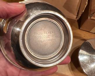 B83 - $10 PAIR. Oneida Silversmiths Paul Revere Reproductions with original boxes.