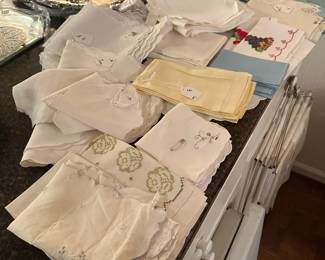 Linens are priced as sets - please come and shop!