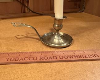 B78 - $10 Brass Candlestick Holder.