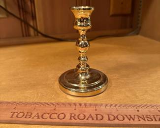 B79 - $12. Single Baldwin Brass Candlestick Holder.