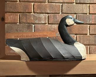 B2 - $350. Unsigned Canvas Decoy - Canada Goose. Excellent Condition. (Possibly Ned Burgess - I can not verify that)