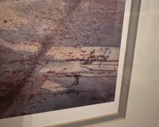 B144 - $85. "Rutledge Avenue" by Virginia Fouche Bolton. Signed and numbered print. #1748/3000. Framed it measures 29.75" x 22".