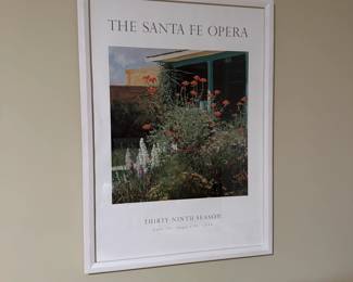 B13 - $10. 1995 Santa Fe Opera Poster. Framed it measures 24" x 33".