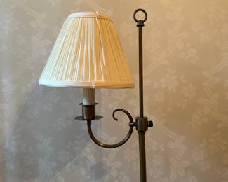 B42 - $45. Brass Floor Lamp. Measures 53" tall.
