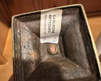 B74 - $40 PAIR. Antique Brass Candlestick Holders.