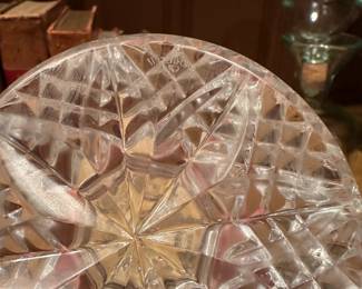 B98 - $30. Waterford Balmoral Crystal Pillar Candle Holder.