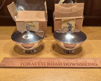 B83 - $10 PAIR. Oneida Silversmiths Paul Revere Reproductions with original boxes.