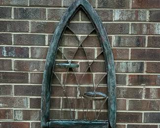 B138 - $20. Outdoor Hanging Wall Decor / Plant or Candle Holder