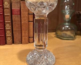 B98 - $30. Waterford Balmoral Crystal Pillar Candle Holder.