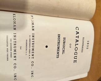 B94 - $20. 1935 Catalogue of Surgical Instruments
