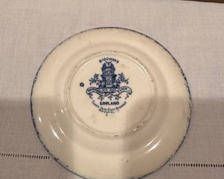 B107 - $15. Ridgway & Co. Transferware Plate.
