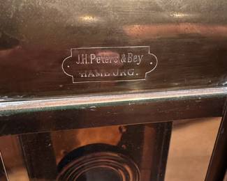 B66 - $40. J.H. Peters & Bey Hamburg "Wedge Lantern"