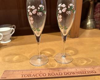 B89 - $15 PAIR of Perrier Jouet Flutes.