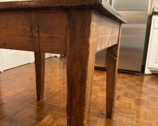 B149 - $350. Antique/Primitive Table - Used in the kitchen in its current life. Measures 30" square x 28.5" tall. Sturdy - looks like it has some history!