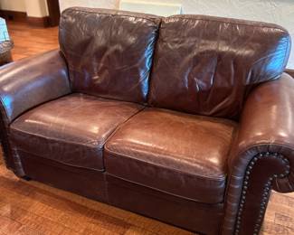 Leather Loveseat