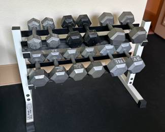 Dumbbells with Rack