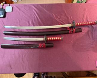 PAIR OIF JAPANESE SWORDS