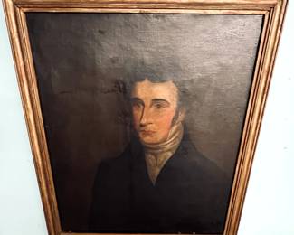 Portrait of man in oil