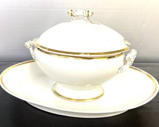 Soup tureen and underplate