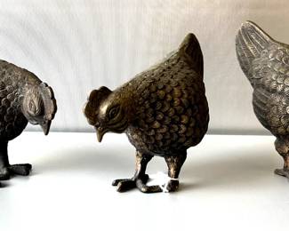 Bronze chickens