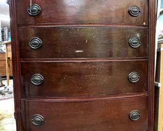 Bow front chest