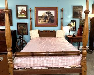 Four poster bed