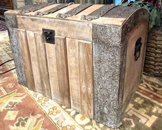 Steamer captain's trunk