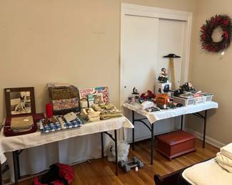 linens, dvds, cds, games, holiday decor, linens