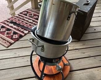 fish cooker with propane tank