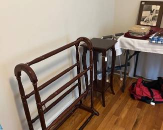 quilt rack, fern stand