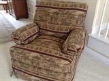 This Massoud upholstered chair is available for pre-sale on the mobile App