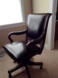 Faux leather office chair