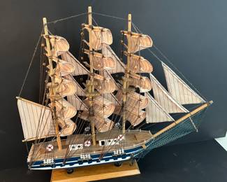 Three Mast Model Ship