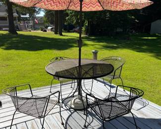 6 Piece Wrought Iron Patio Set