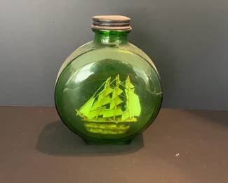 1930's-- Ship in Green Bottle