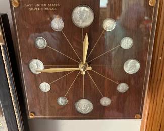 United States Silver Coin Clock