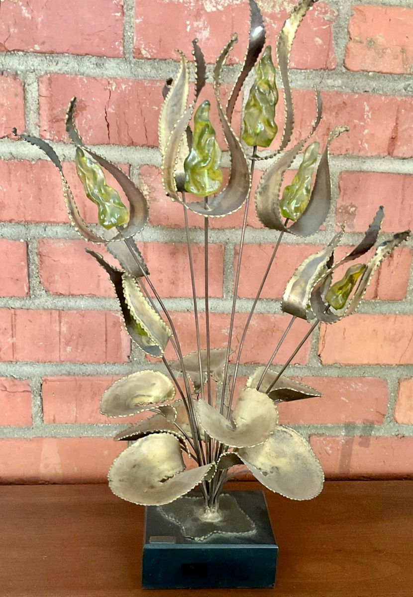 Brutalist Brass Sculpture