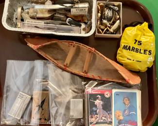 Lighters. Baseball Cards. Marbles.