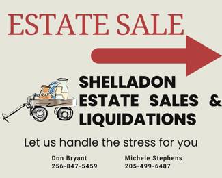 Estate Sale Sign shelladon estate sales 24 x 18 in