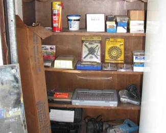 paints, cleaners and tools