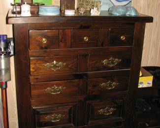 solid wood tall dresser