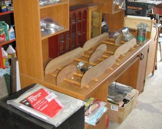 desk, shelves and more