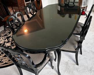 Dining table and chairs