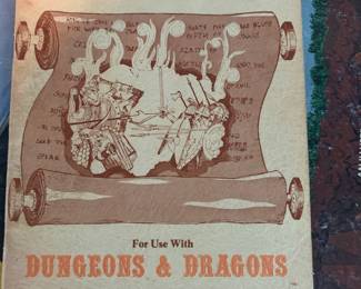 Dungeons and Dragons game modules and manuals