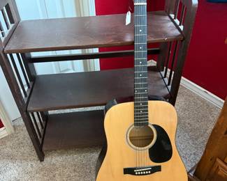 Bookshelf a d guitar