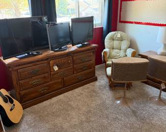 Televisions, dresser