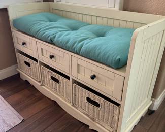 Bench with drawers