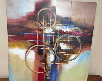 Large Abstract on Canvas